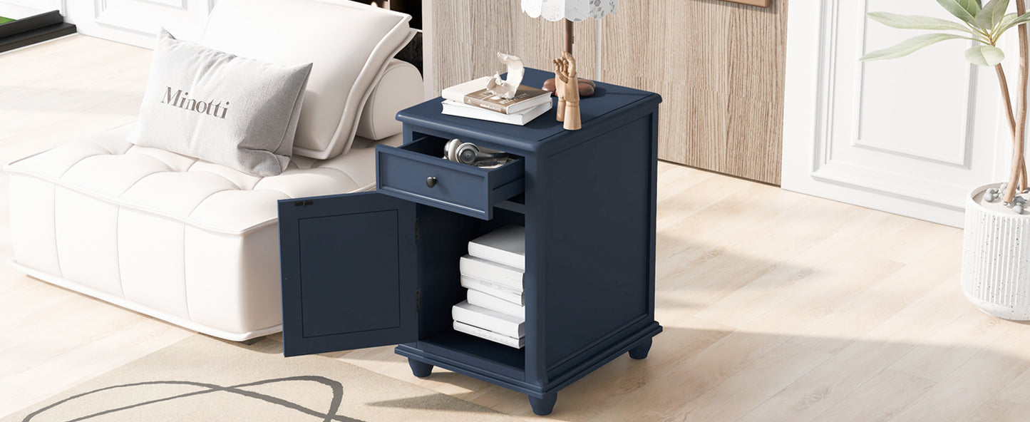 Navy Side Table