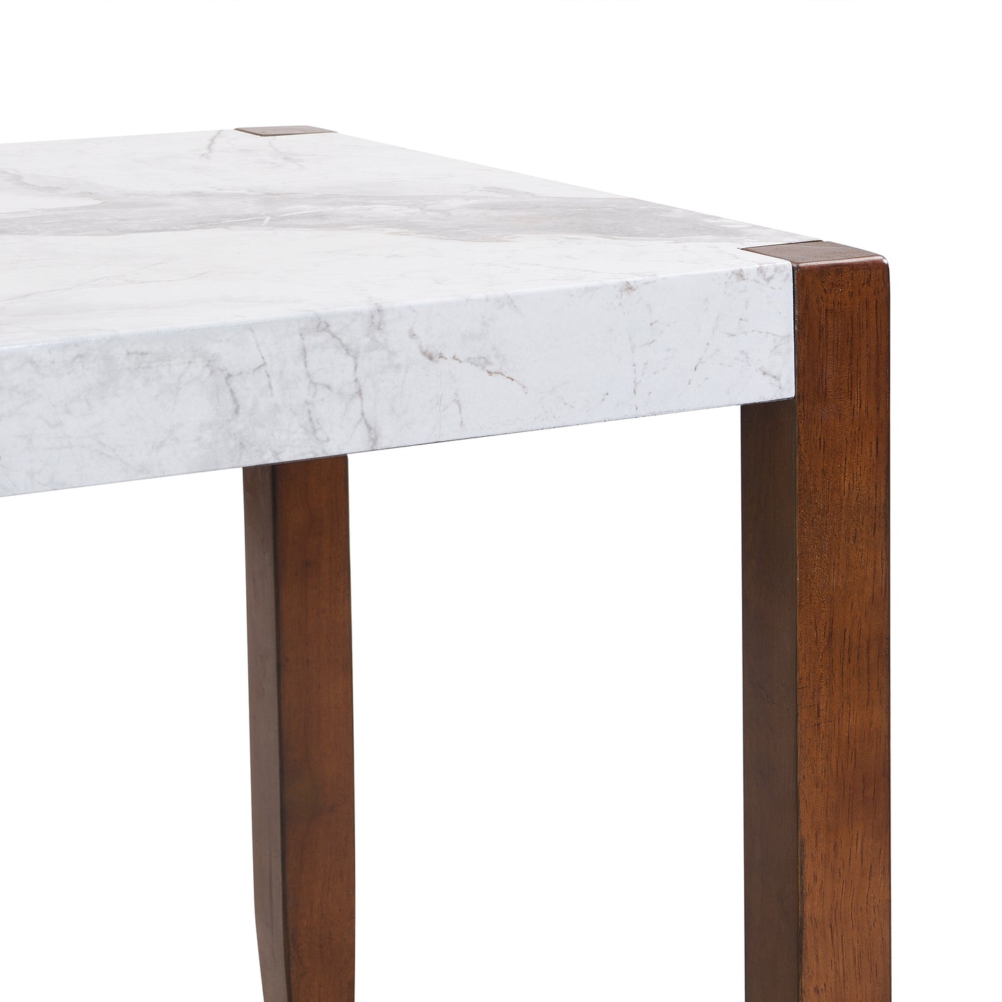 Faux Marble 5-Piece Dining Set