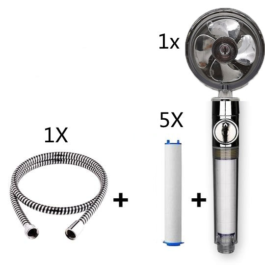 Turbocharged High Pressure Propeller Shower Head