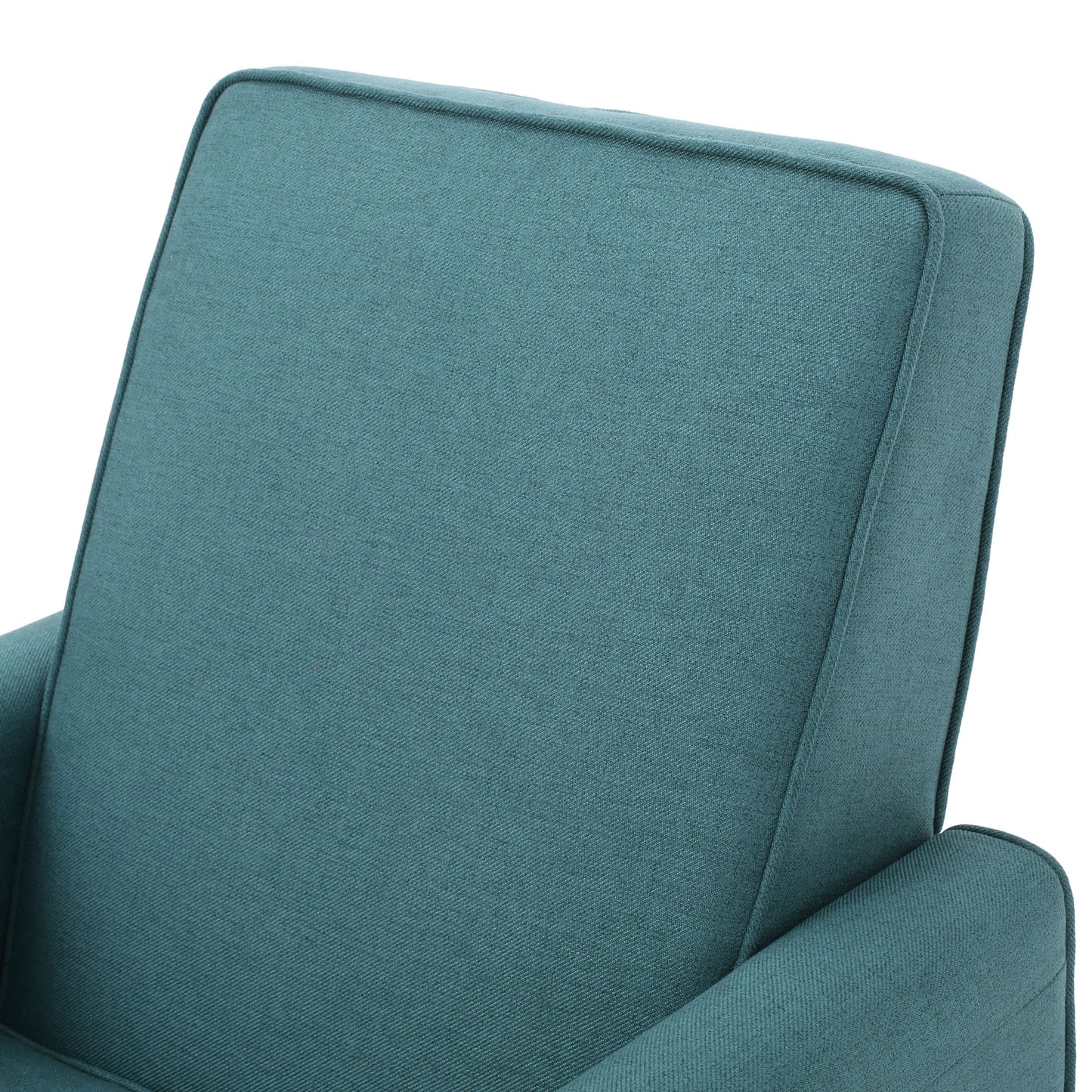 Teal Linen Push Back Chair for Elegant Home Décor