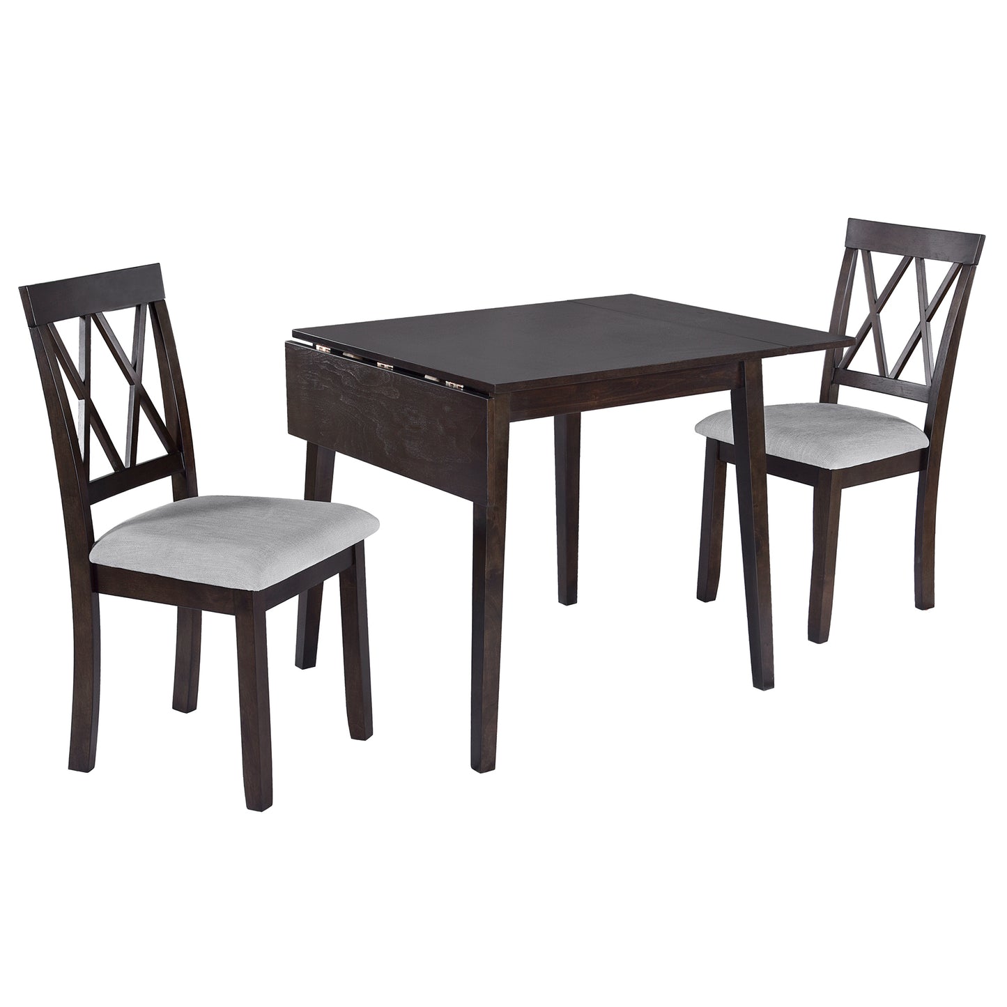 Espresso 3 Piece Drop Leaf Dining Set