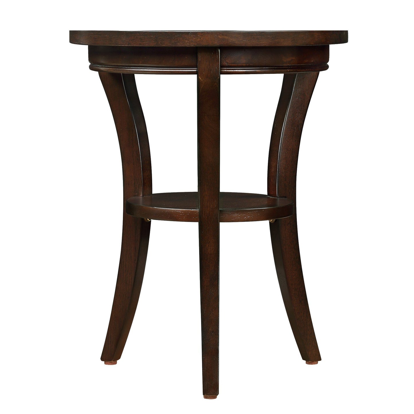 Espresso Round End Table