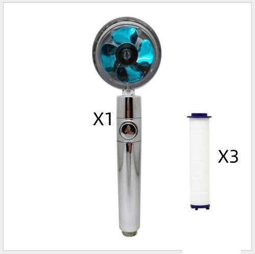 Turbocharged High Pressure Propeller Shower Head