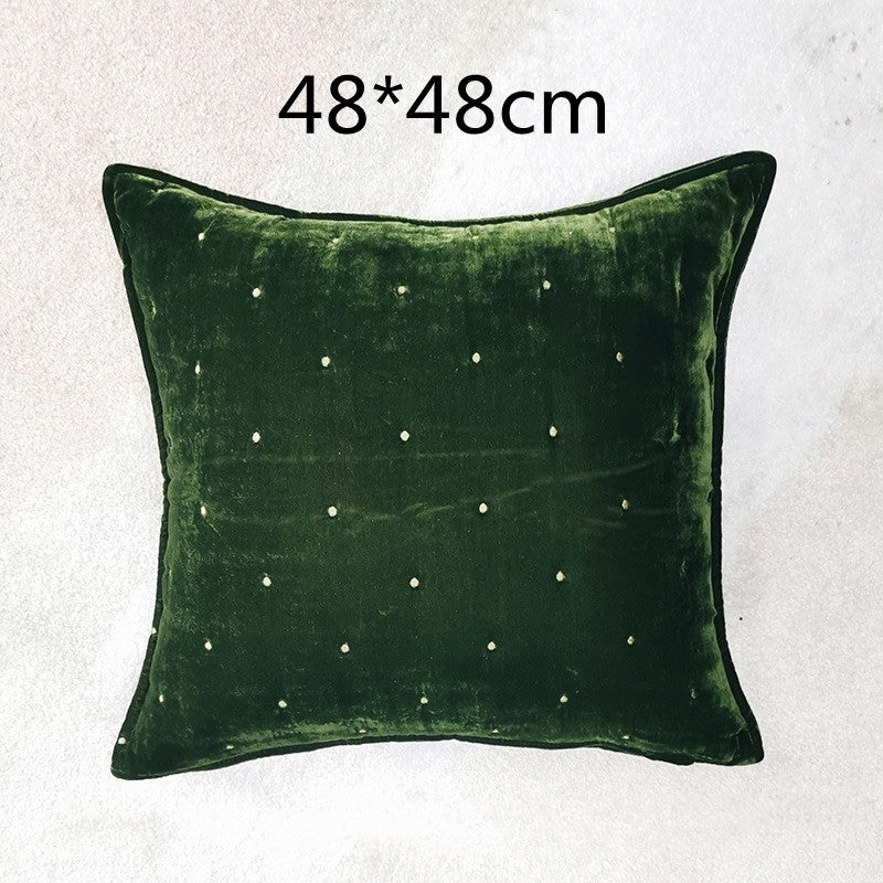 Retro Velvet Brocade Throw Pillow