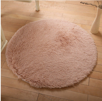 Fluffy Round Faux Fur Rugs.