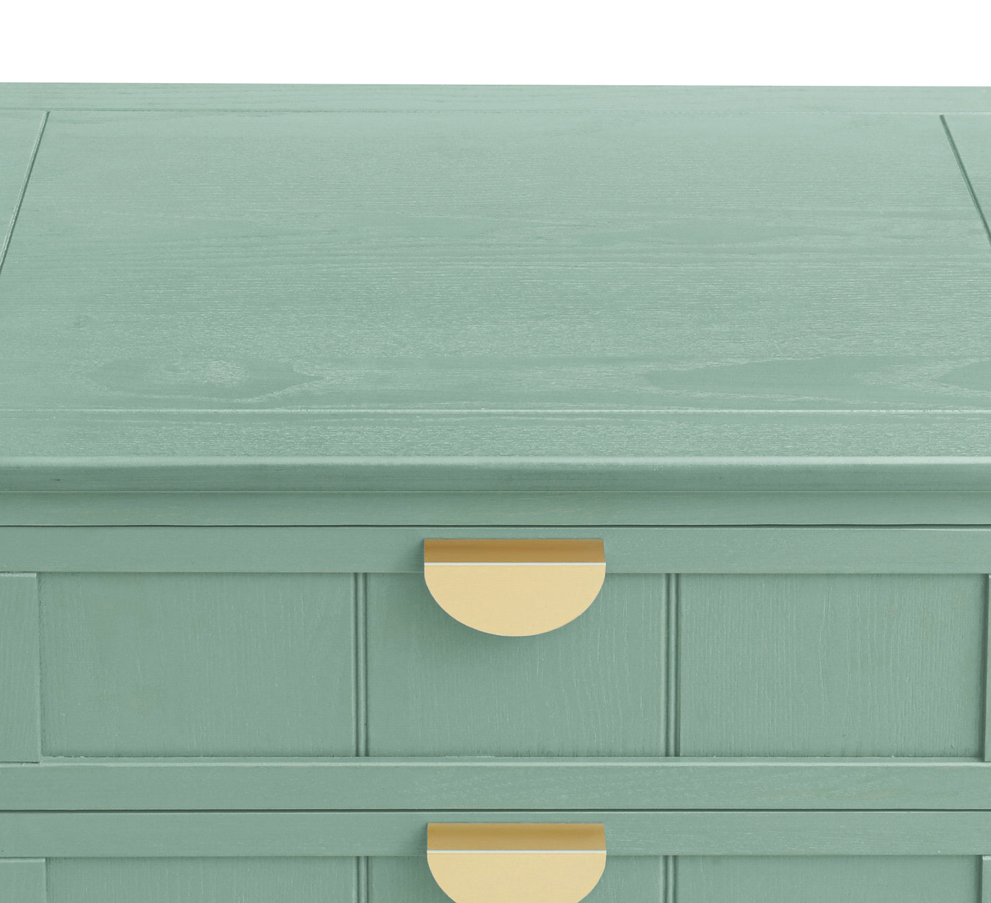 Sturdy 2 Drawer Mint Green Bed Stand