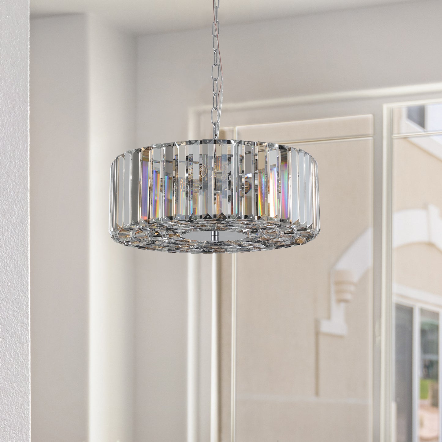 Modern Round Crystal Chandelier