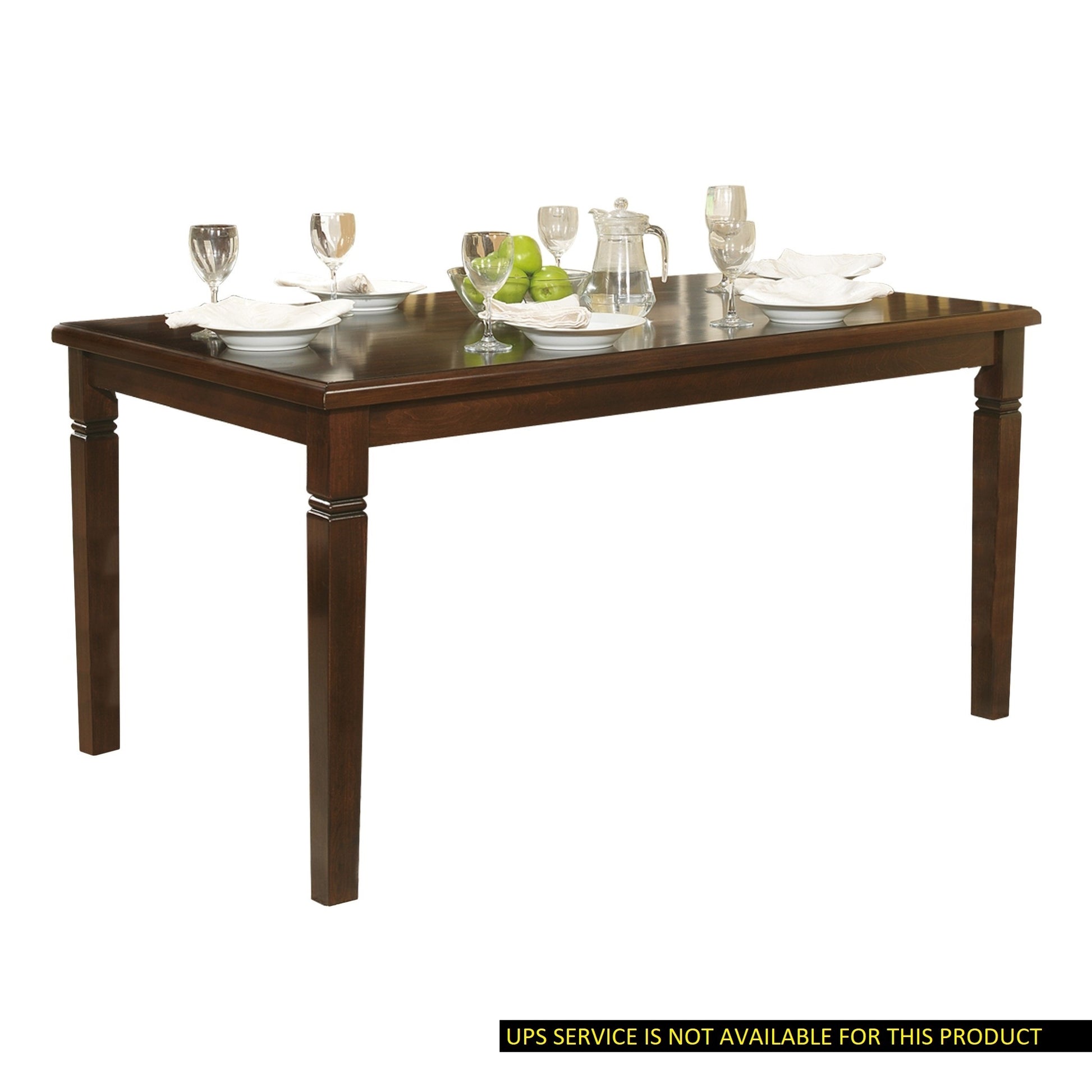 Espresso Oak Veneer Dining Table