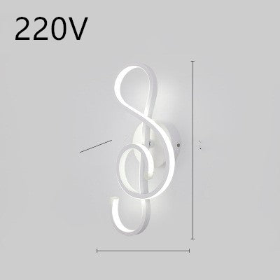 LED wall lamp nordic minimalist bedroom bedside lamp.