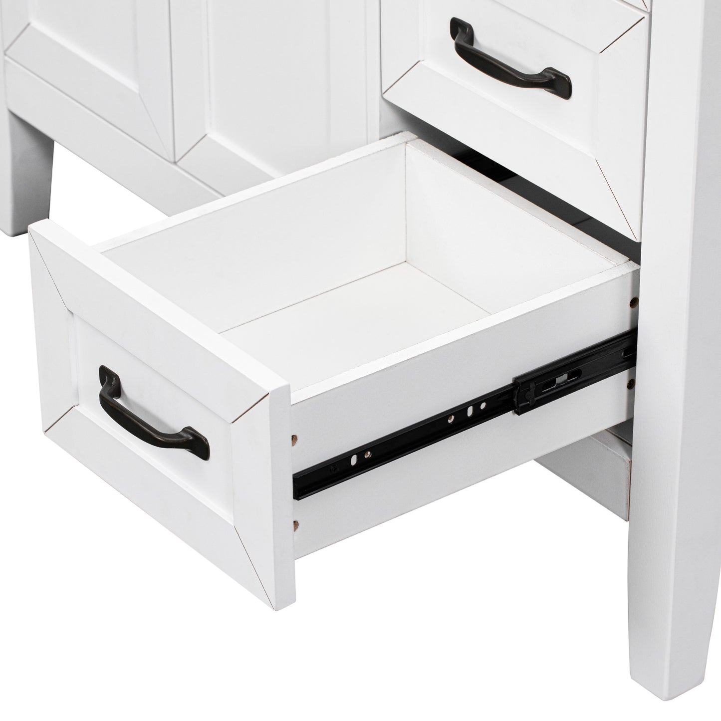 White 36" Bathroom Vanity with Sink Combo