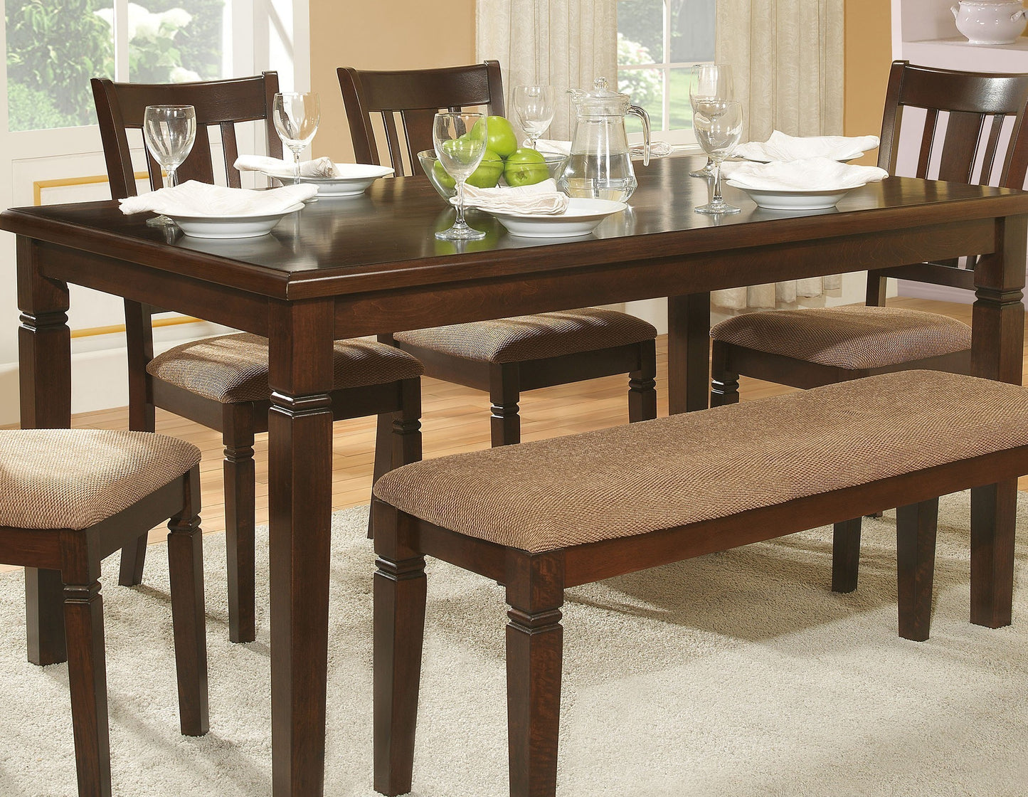 Espresso Oak Veneer Dining Table