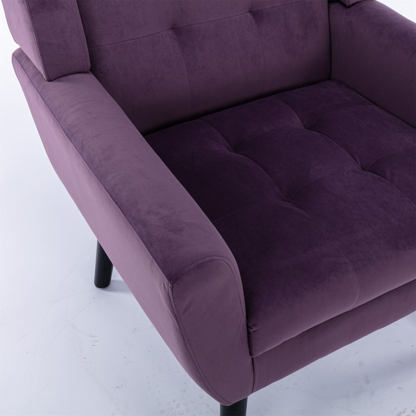 Purple Velvet Accent Chair