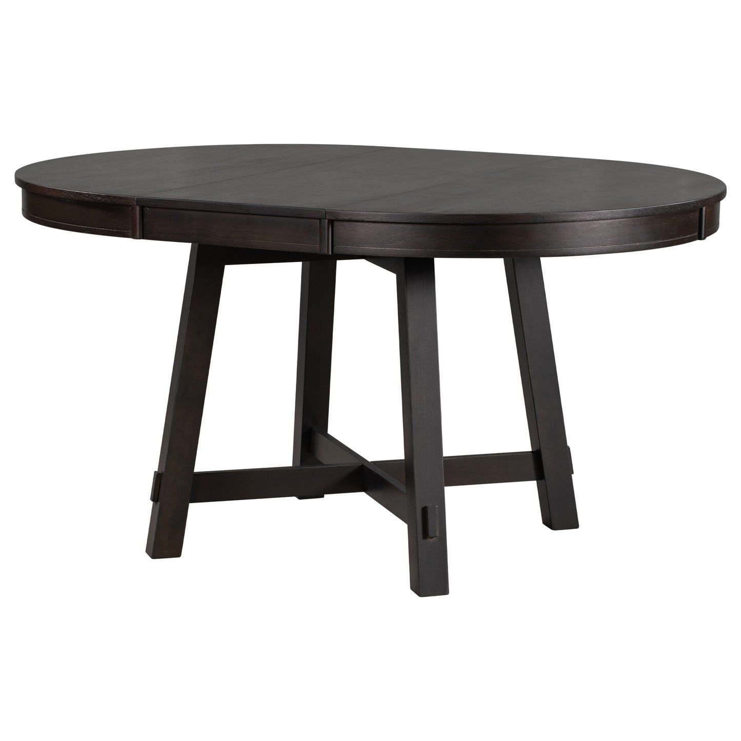 Espresso Round Extendable Dining Table