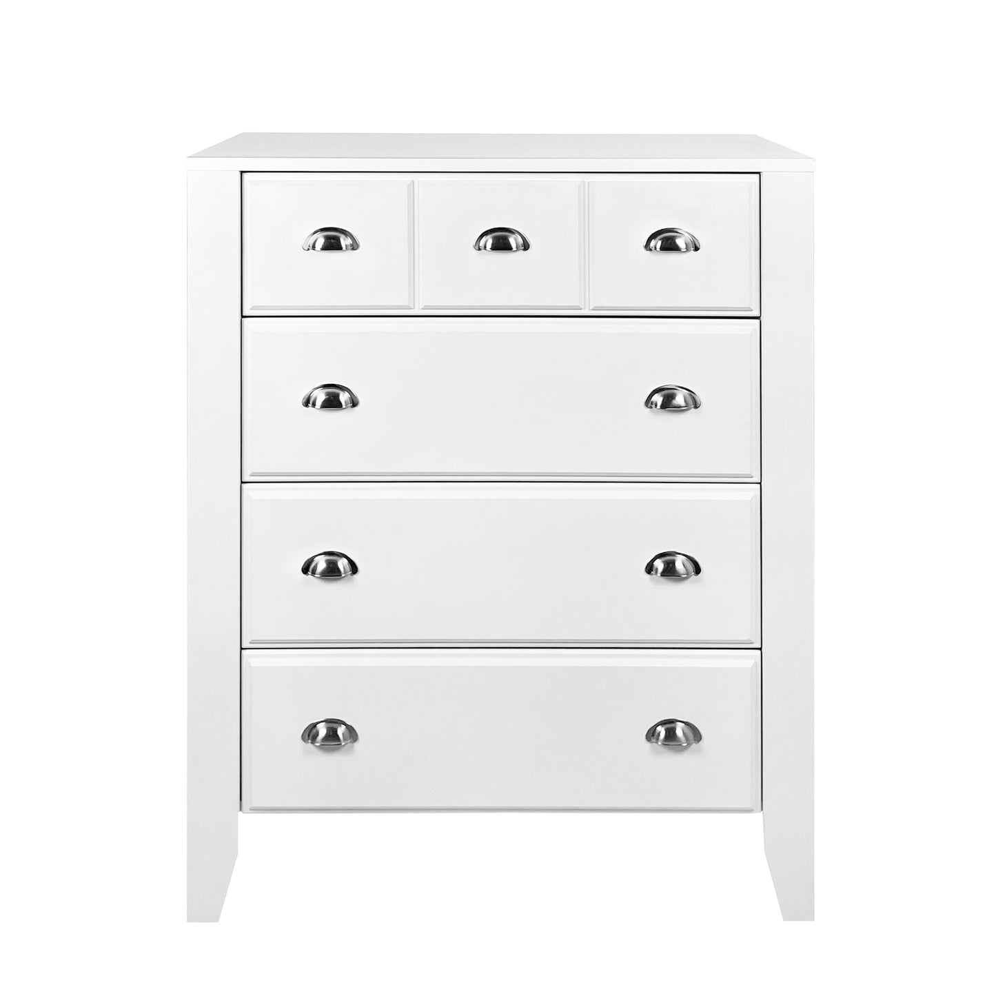 White Chest of 4 Drawers