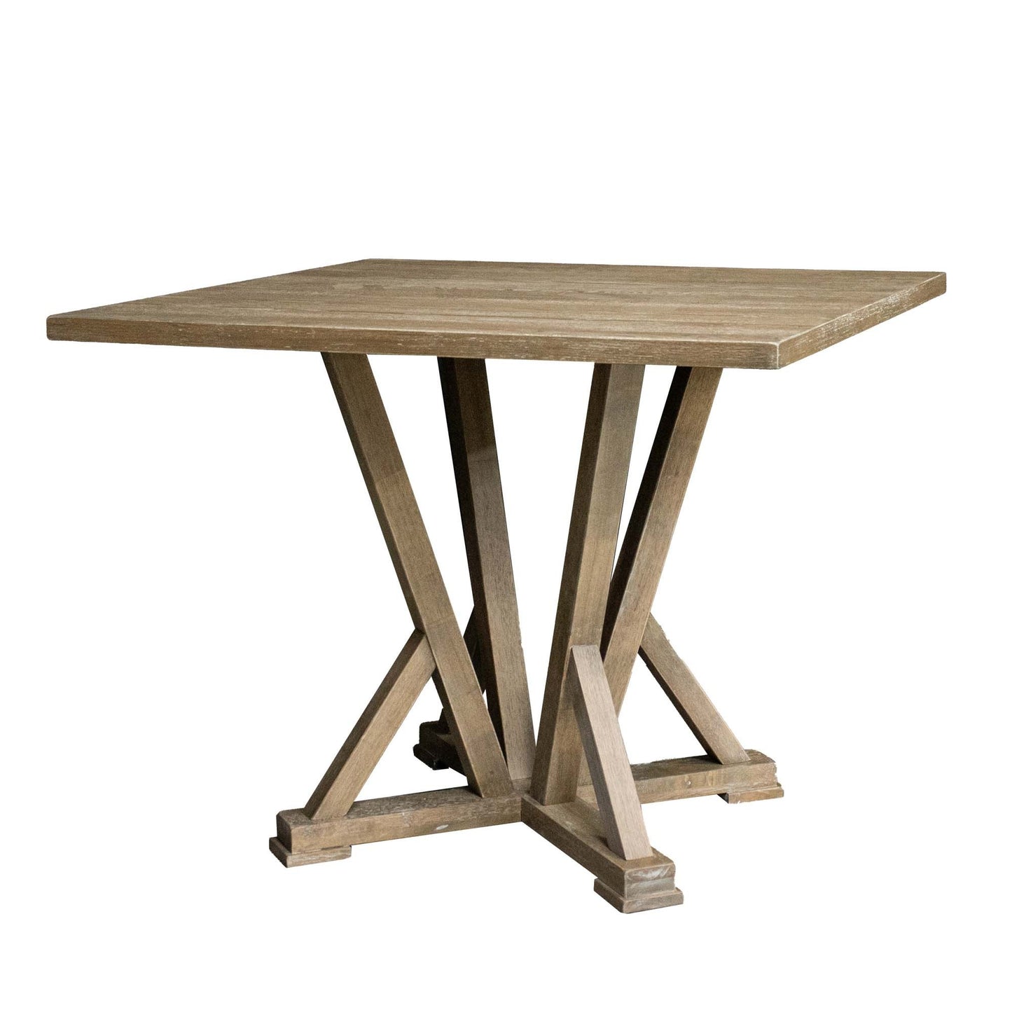 Rustic Rubberwood Dining Table