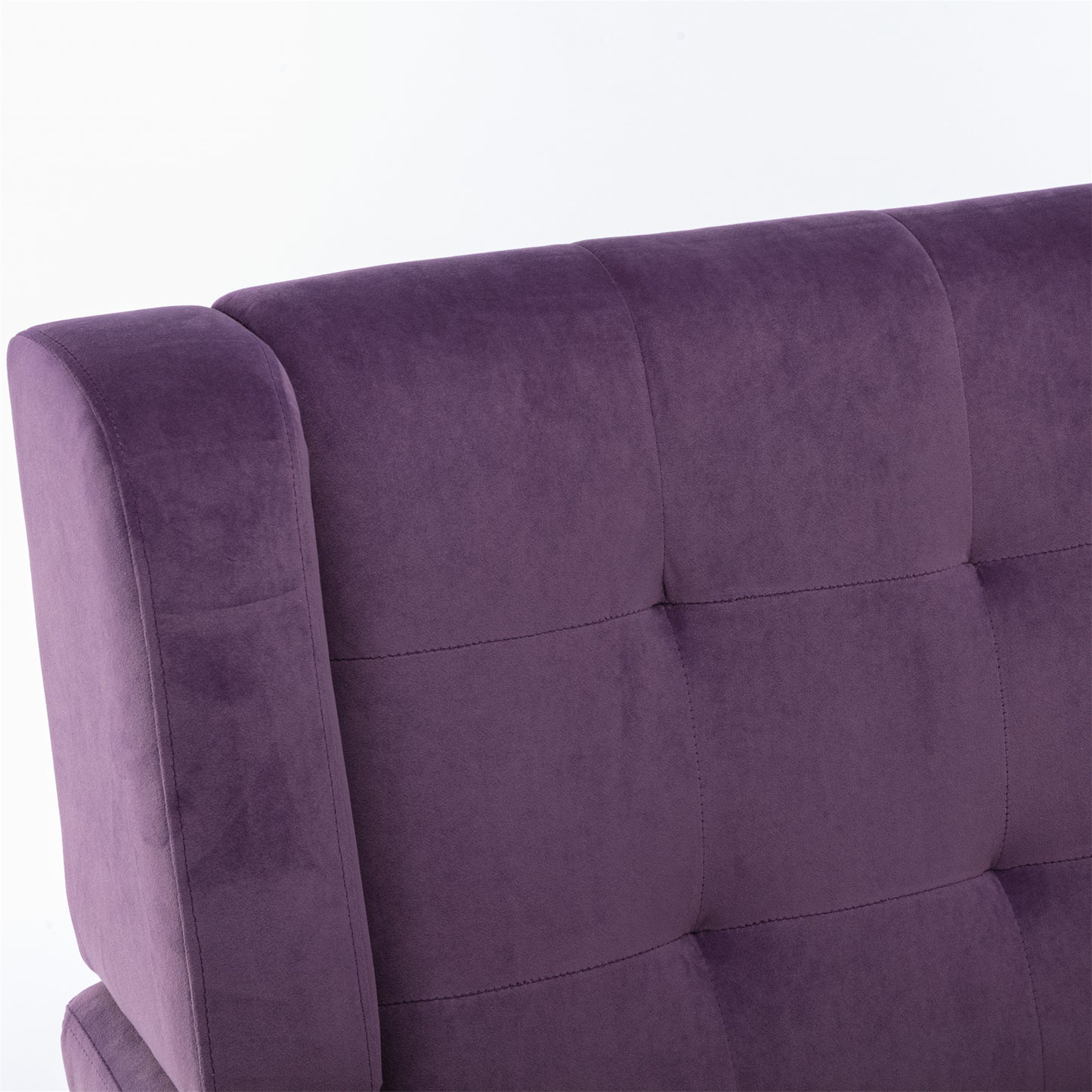 Purple Velvet Accent Chair