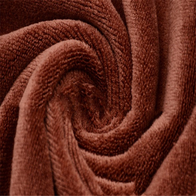 Soft brown microfiber hand towels