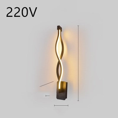 LED wall lamp nordic minimalist bedroom bedside lamp.