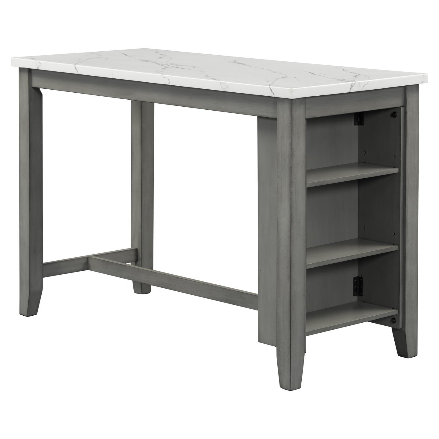 Grey 3-piece Counter Height Dining Set