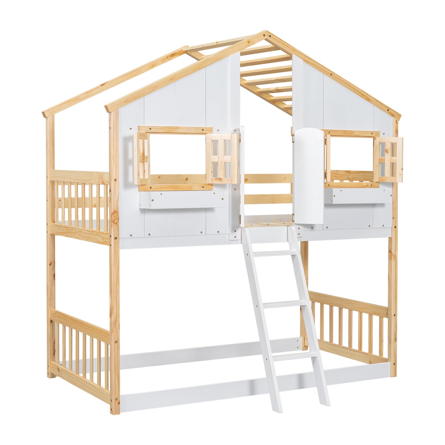 Twin over Twin  Townhouse Bunk Bed