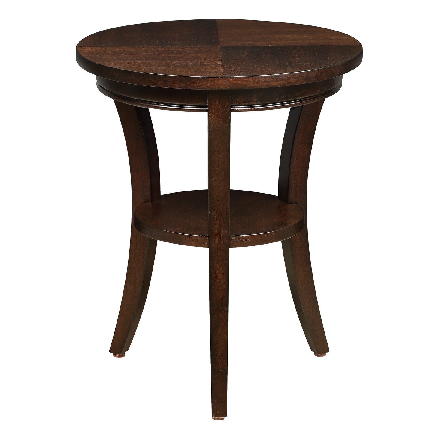 Espresso Round End Table