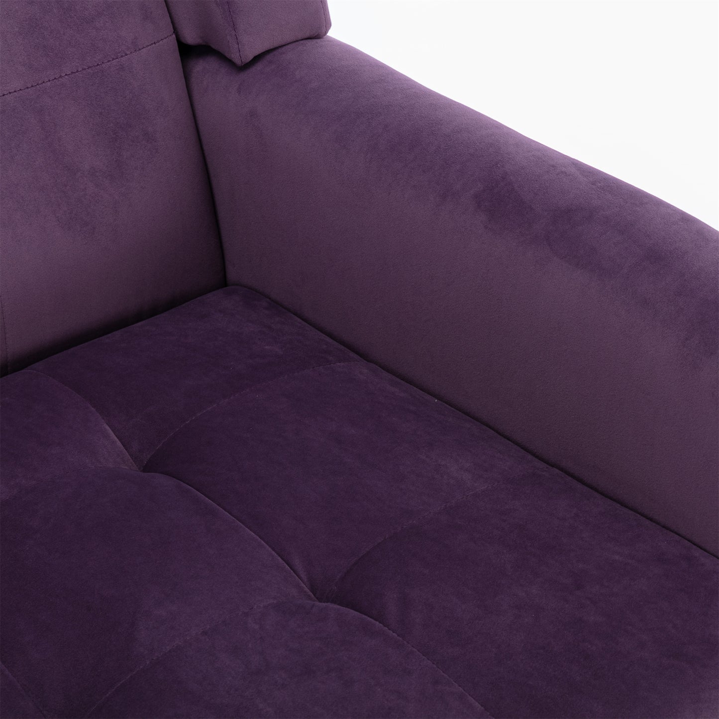 Purple Velvet Accent Chair