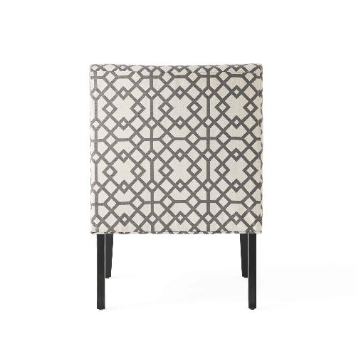 Geo Print Armless Accent Chair