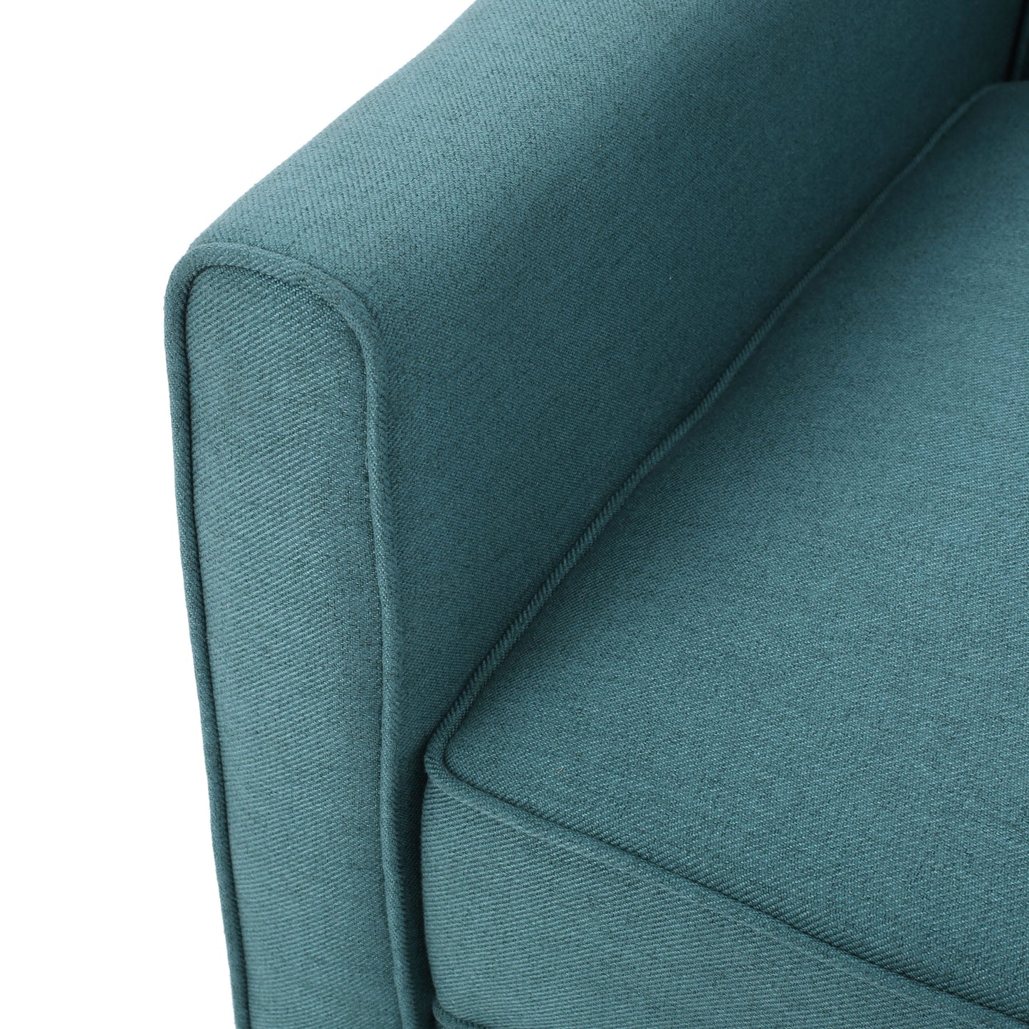 Teal Linen Push Back Chair for Elegant Home Décor