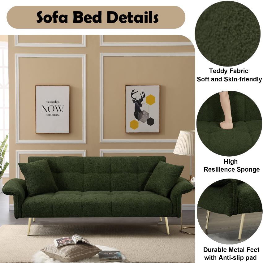 Moss Green Futon