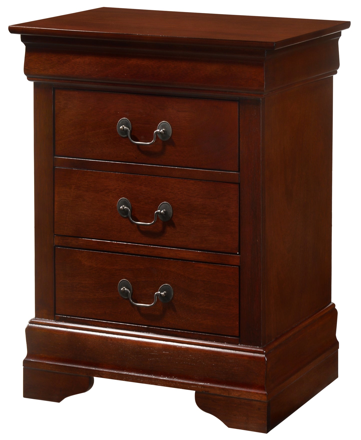 Elegant Cherry Wood Nightstand