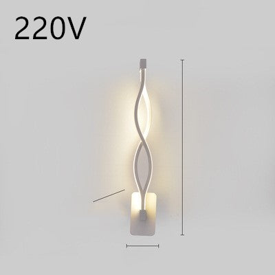 LED wall lamp nordic minimalist bedroom bedside lamp.