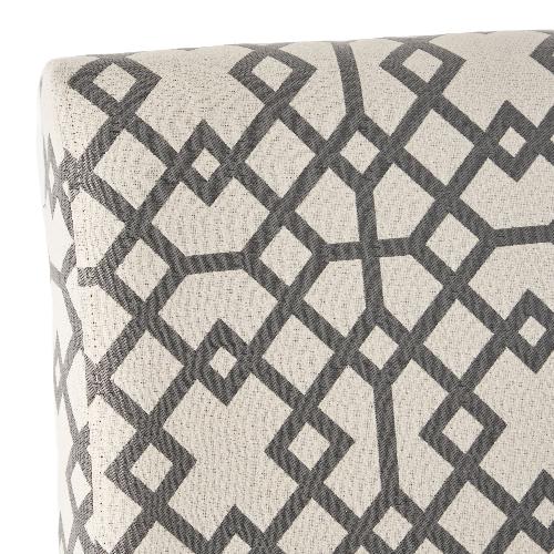 Geo Print Armless Accent Chair