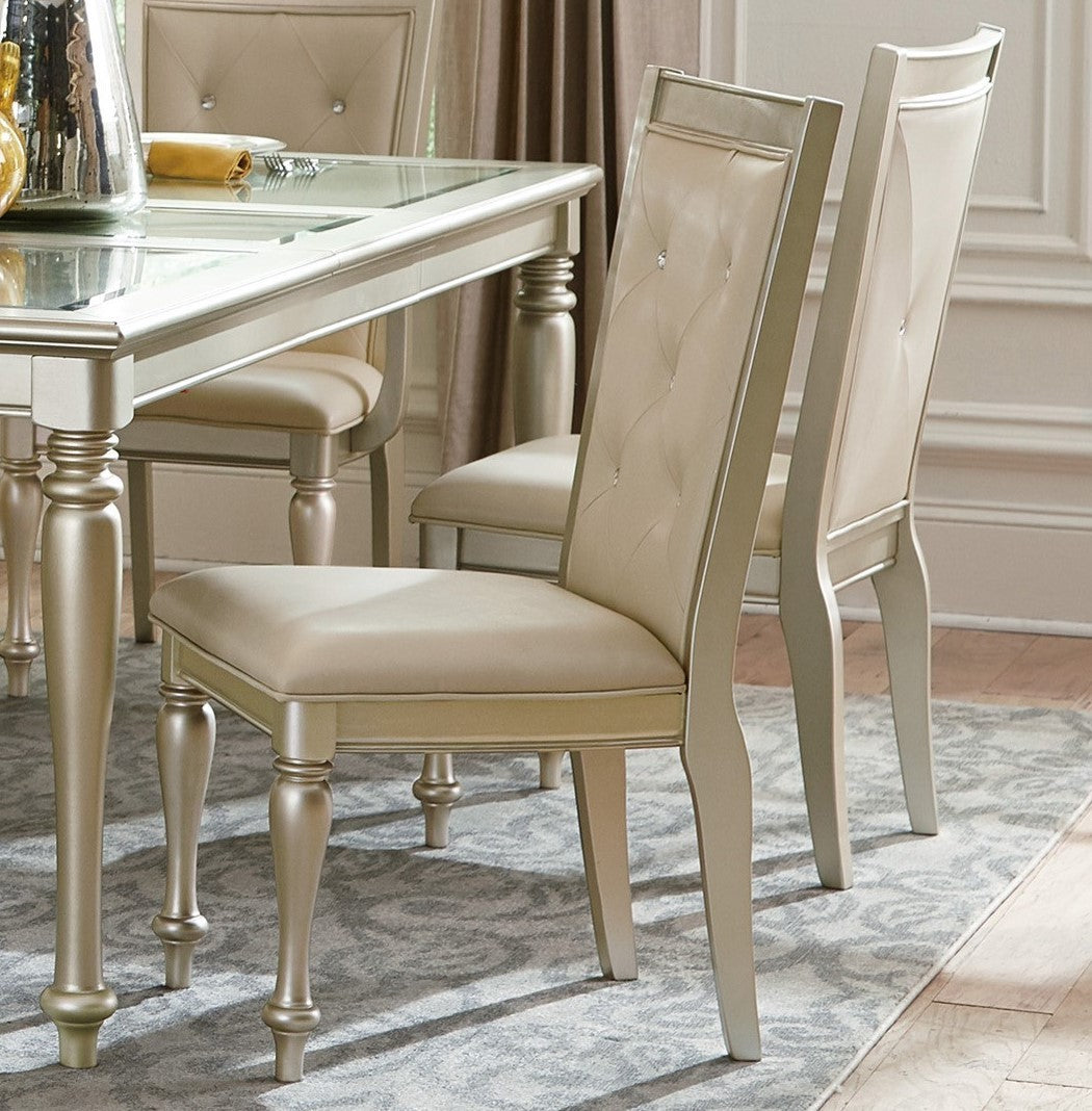 Traditional Platinum 7pc Dining Set w/Extension Leaf