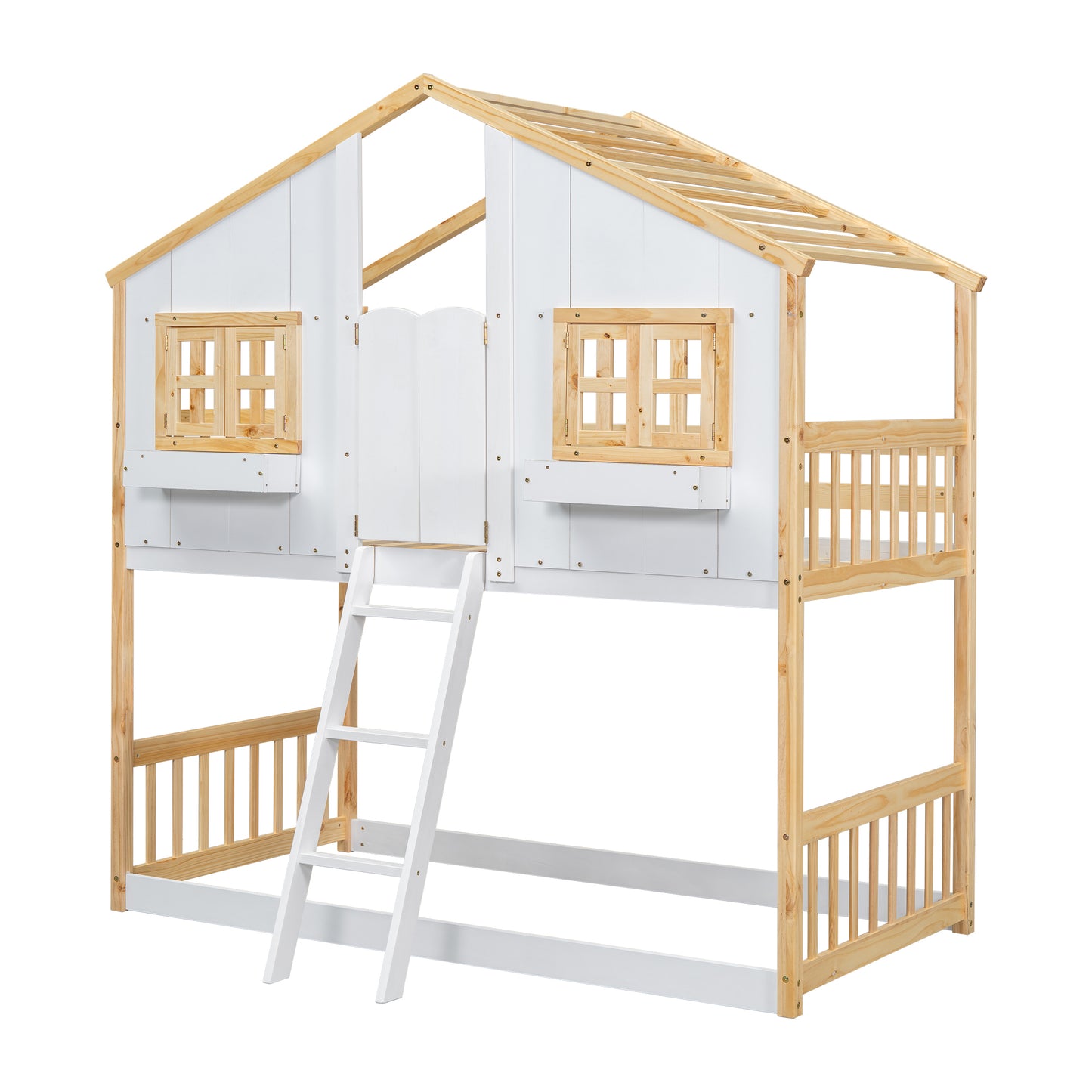 Twin over Twin  Townhouse Bunk Bed