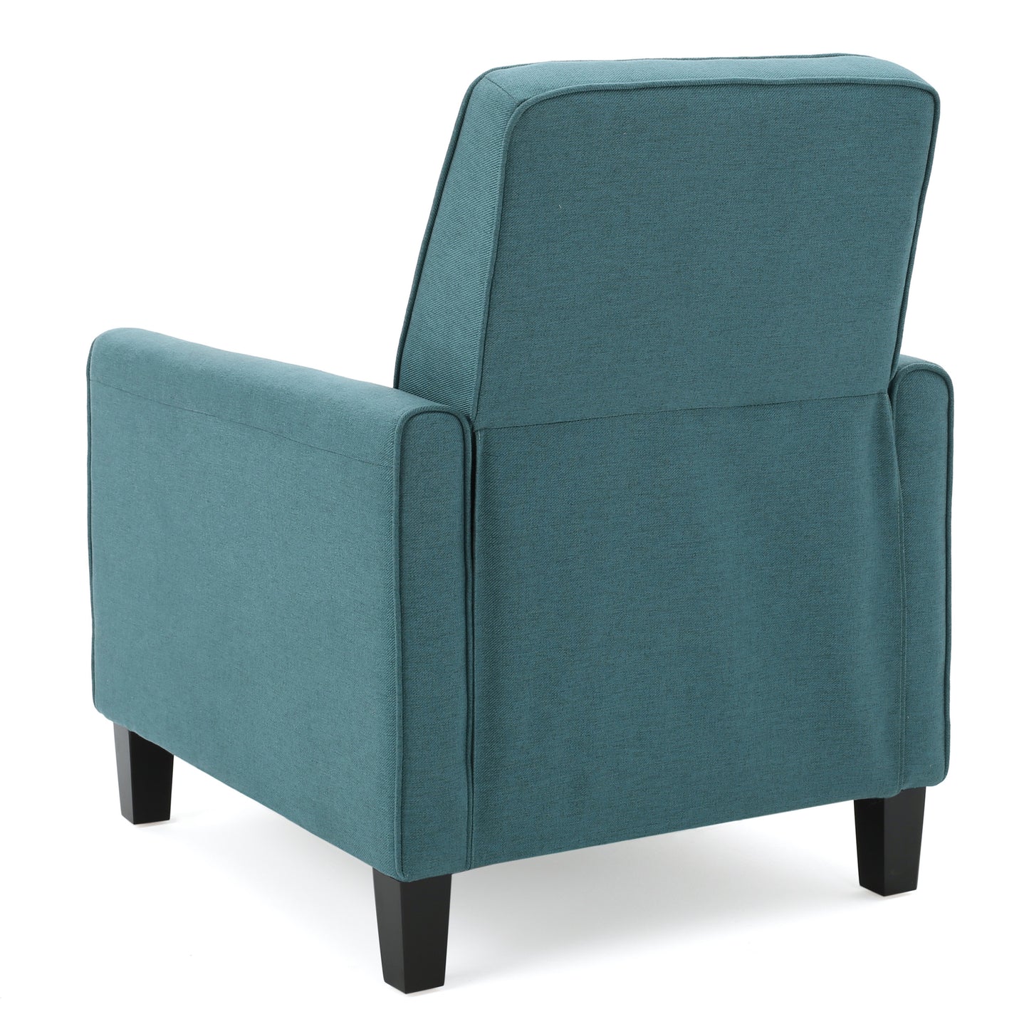 Teal Linen Push Back Chair for Elegant Home Décor