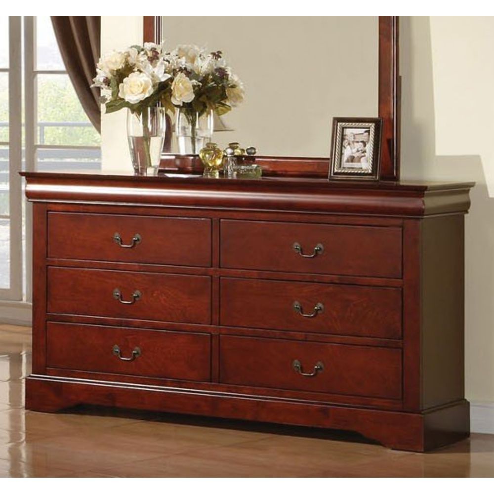 Louis Philippe III 6 Drawer Dresser