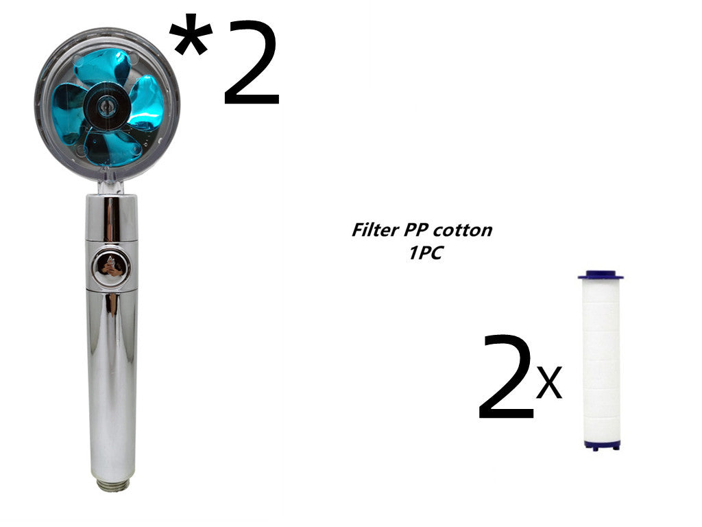 Turbocharged High Pressure Propeller Shower Head