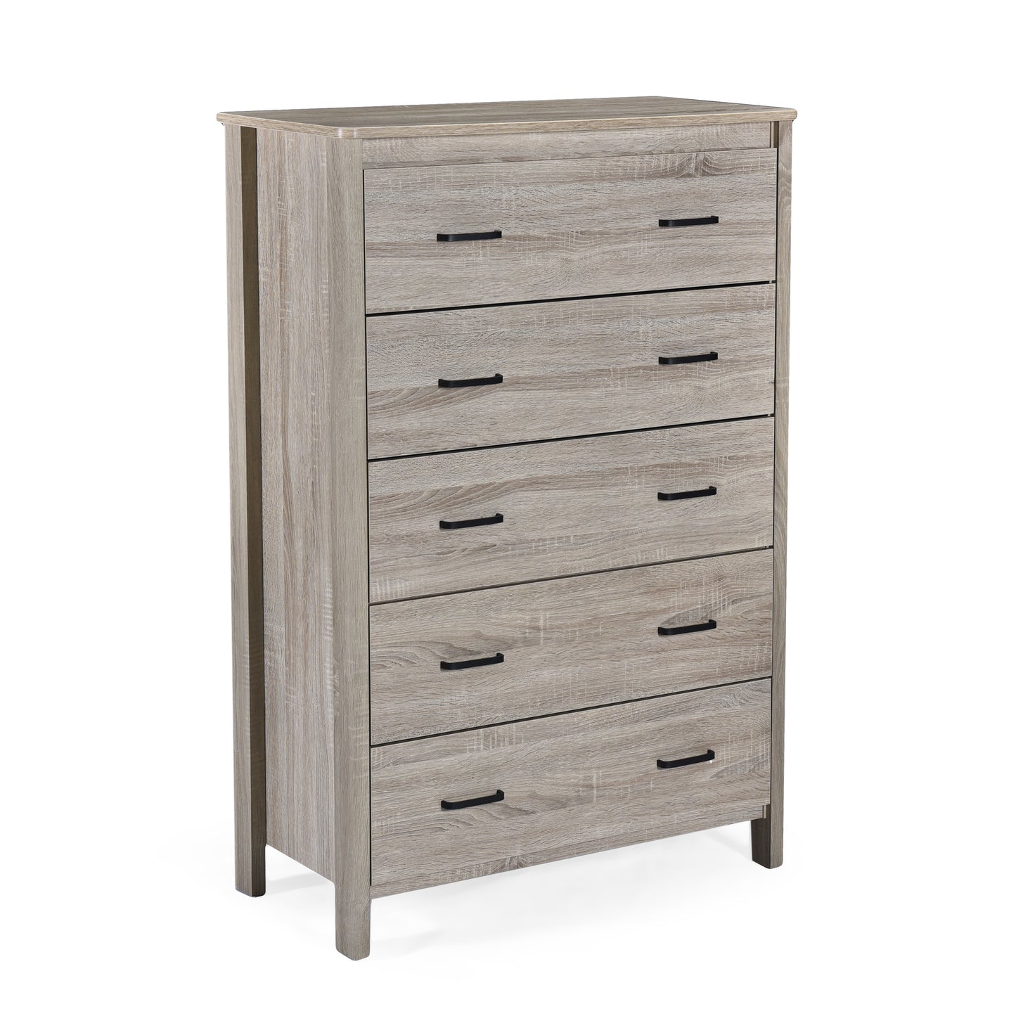 Natural Grey Tall 5 Drawer Chest