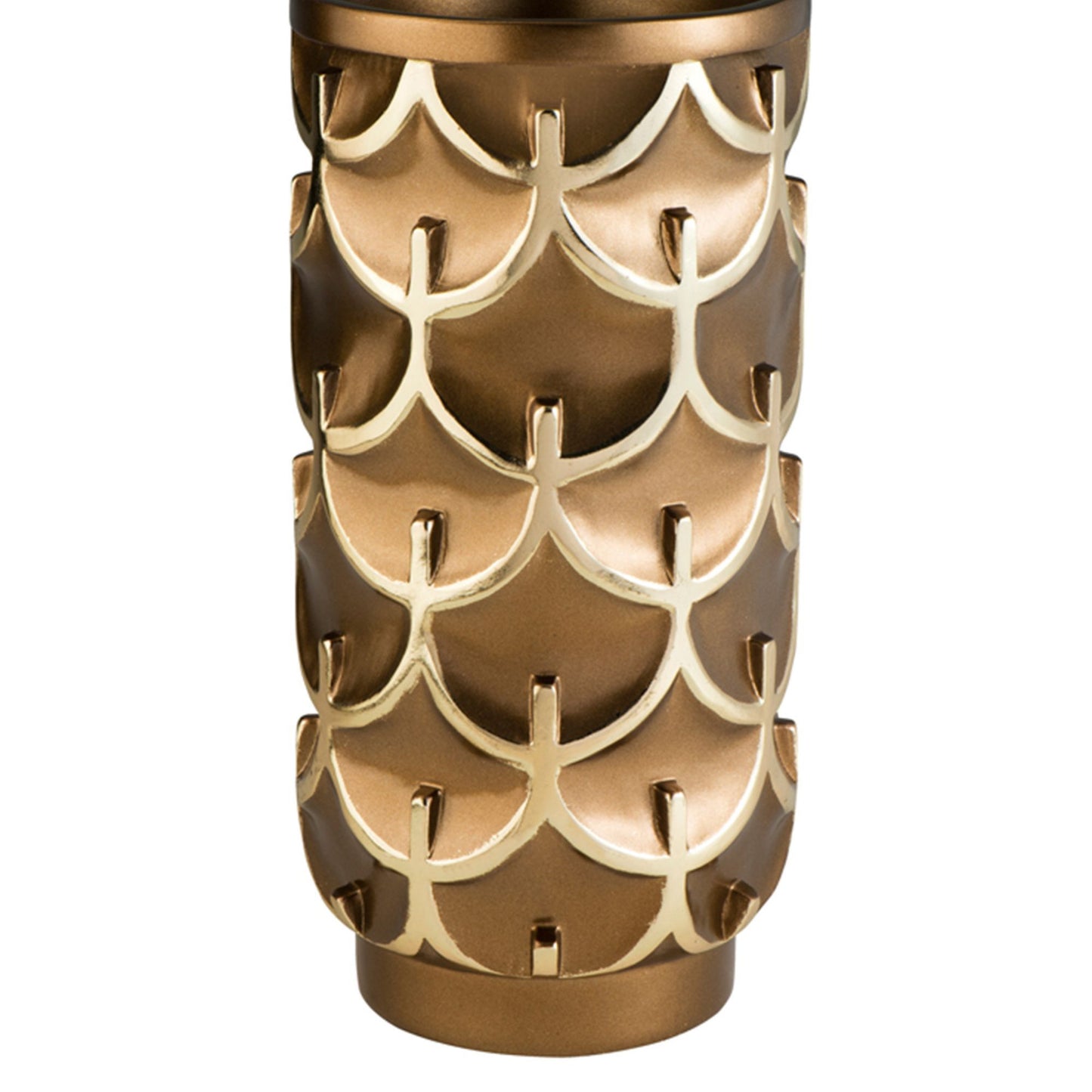 Tall Gold Polyresin Decorative Vase