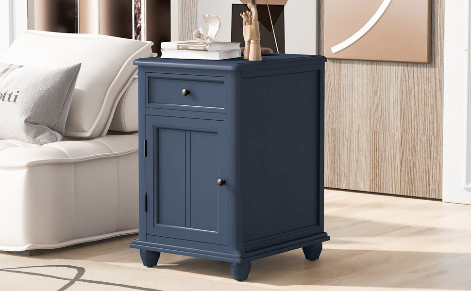 Navy Side Table