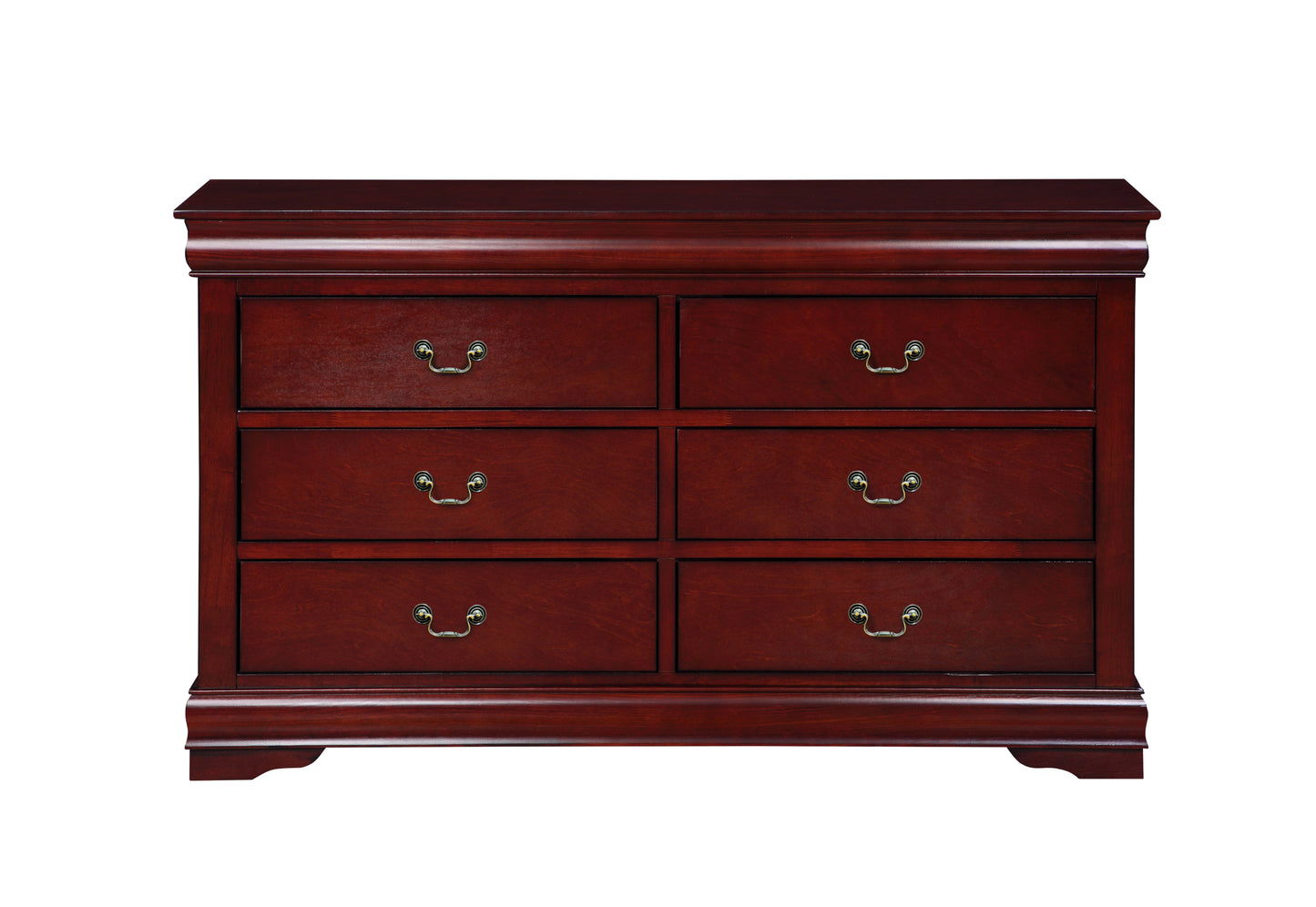 Louis Philippe 6 Drawer Cherry Dresser