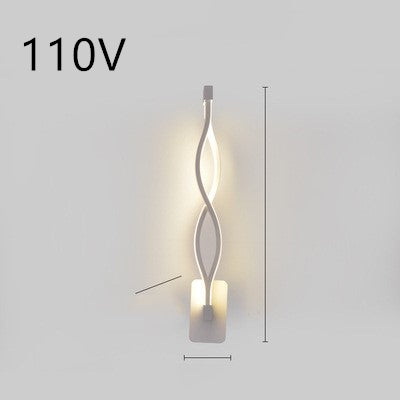 LED wall lamp nordic minimalist bedroom bedside lamp.