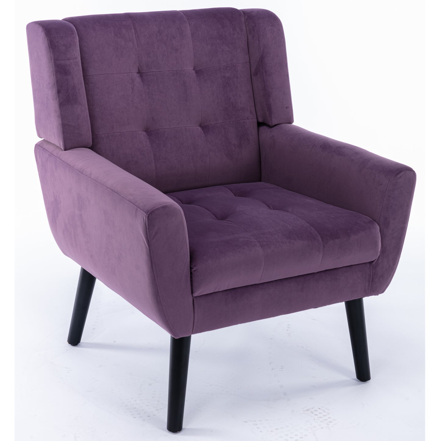 Purple Velvet Accent Chair