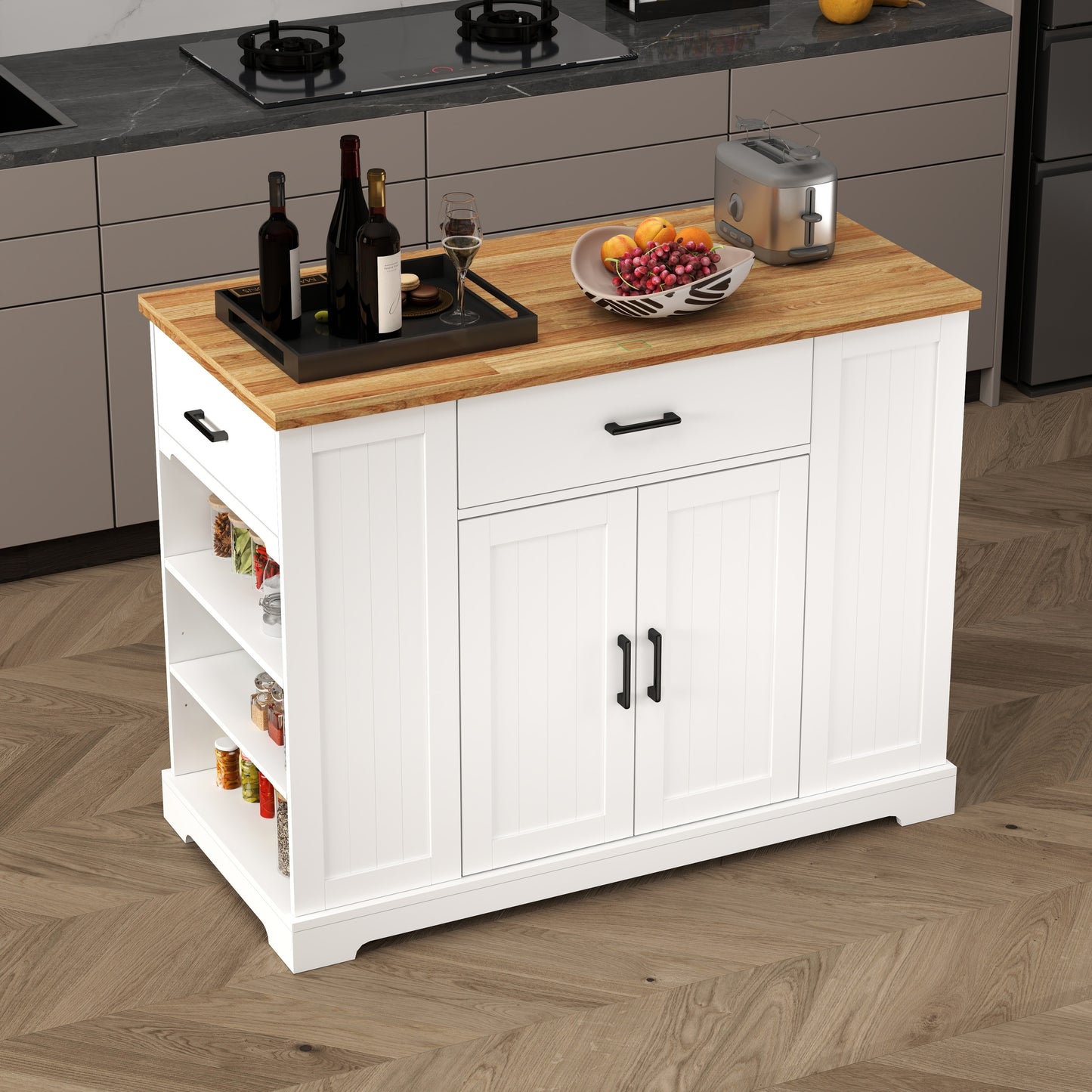 White Kitchen Island