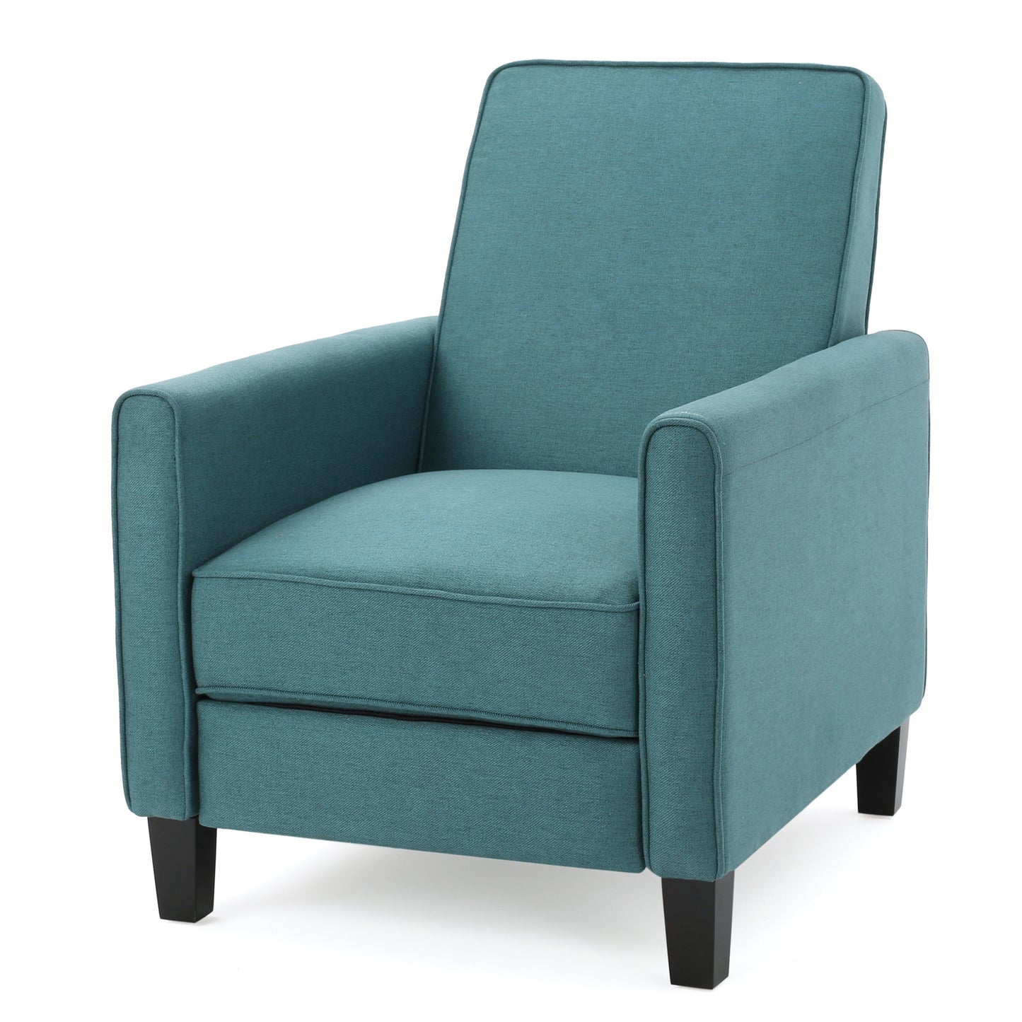 Teal Linen Push Back Chair for Elegant Home Décor