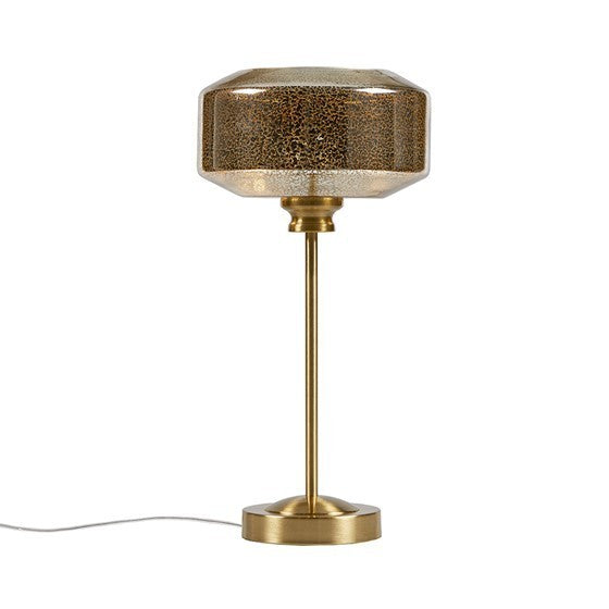 Gold Orb 17" Mercury Glass Table Lamp