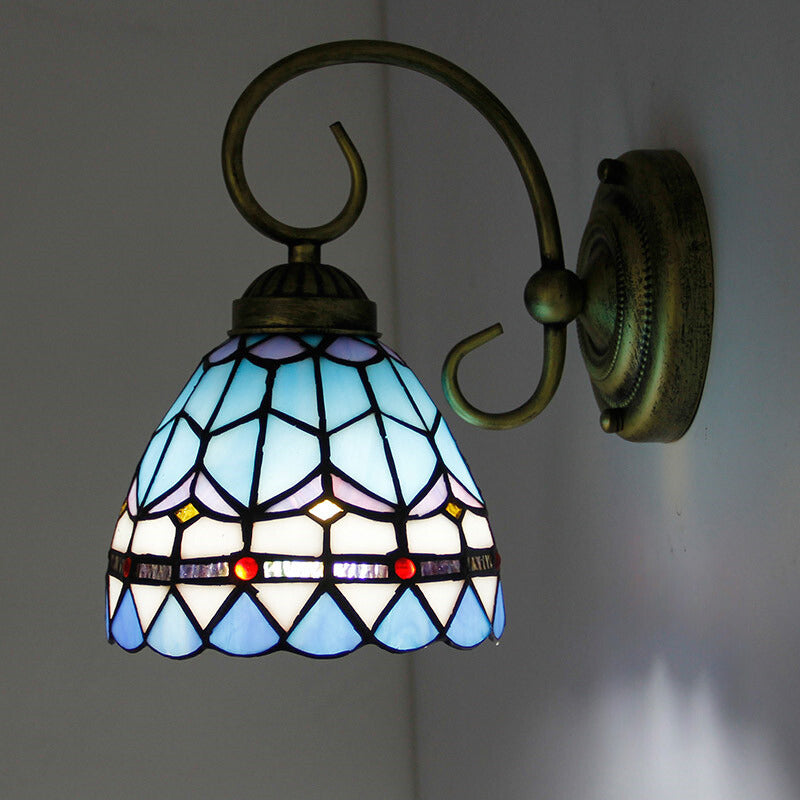 Stained Glass Wall Lantern