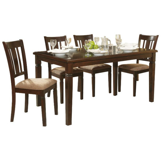 Espresso Transitional Style 5 pc Dining Set