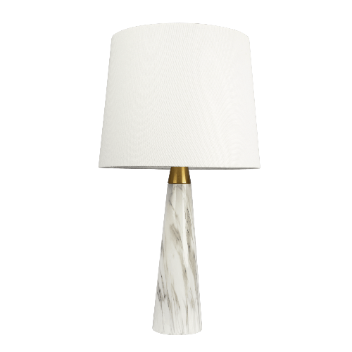 Faux Marble Table Lamp