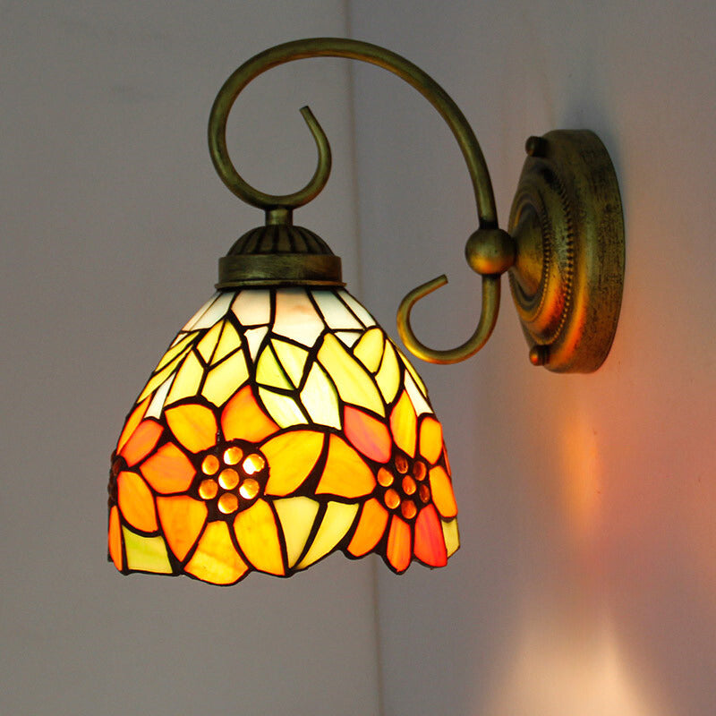 Stained Glass Wall Lantern